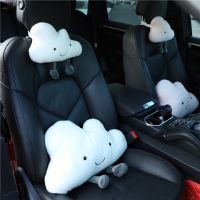 hgjmgkkk Cute Cloud Car Headrest Neck Pillow Cushion Cartoon Car Seat 1Pcs Cervical Pillow Lumbar Cushion Four Season Automotive Interior