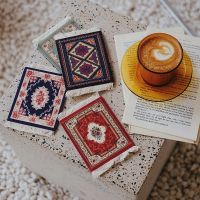 【CC】▼☼○  Turkey Placemats Table Non Cup Coaster Tablemat with Tassels Dining Accessories