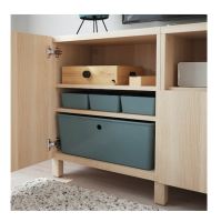Storage box with lid, 18x26x8 cm.
