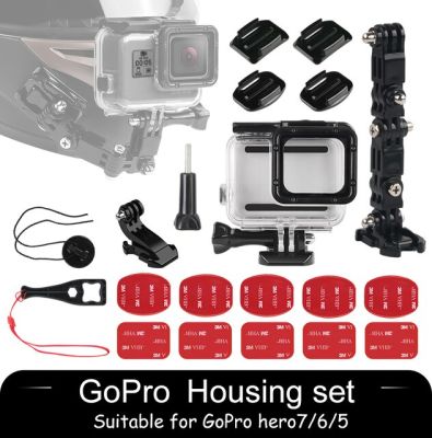 หมวกคลุมเต็มหน้าคางติดที่ยึดสำหรับ Gopro ฮีโร่8 7 6 5 Sjcam คางหมวกกันน็อคยืนอุปกรณ์เสริมกล้องสำหรับ Go Pro 5