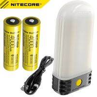 Nitecore โคมไฟ3in1 LR60 + แบตสำรอง + ที่ชาร์จ USB-C 250LM นำ CRI สูง9ชิ้นพร้อมแบตเตอรี่ชาร์จได้2X21700ก้อน Gratis Ongkir