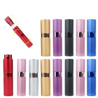 【LZ】◙  6 pcs/lotes 8ml metal alumínio garrafa de perfume garrafa de spray cosmética portátil vazio garrafa de viagem sub-garrafa forro de vidro