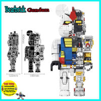 ตัวต่อเลโก้จีน แบร์บริคกันดั้มครื่งตัว Bearbrick Gundam No.5002 2055pcs+AZW ตัวต่อสวยงานดีตัวสูงใหญ่