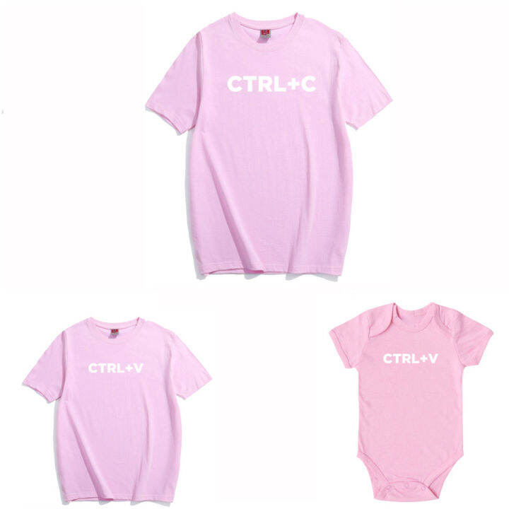 in-stock-ctrl-c-คัดลอกและวางรุ่นพ่อลูกของฉัน-t-เสื้อเชิ้ตแขนสั้นครอบครัวสไตล์ยุโรปและอเมริกาเสื้อตลก