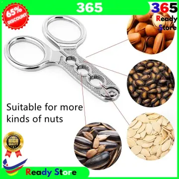 Peanut Shell Opener Stainless Steel Nut Cracker Melon Seeds Plier Pine Nuts Peeling  Tool Kitchen Gadgets