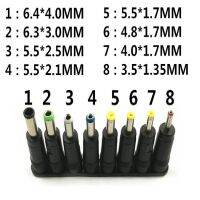 8pcs/Set DC Plugs 5.5x2.1mm Universal Male Jack connector For AC Power Adapter Computer Cables Connectors Notebook Laptop