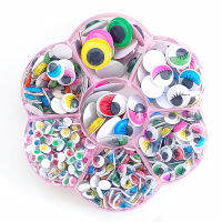 400210PCS Self Adhesive ตุ๊กตาตาสำหรับ DIY Craft ของเล่น Googly Wiggly Eyes Scrapbooking Decor อุปกรณ์หัตถกรรม456781012มม.