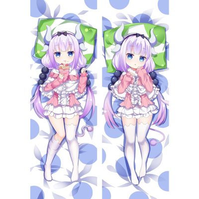 ปลอกหมอน หนังพีช คอสเพลย์อนิเมะ KannaKamui Miss Kobayashis Dragon Maid Dakimakura ขนาด 60x180 ซม.