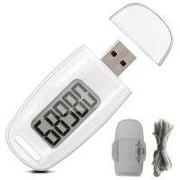 Simple Step Counter Walking 3D Pedometer พร้อมแบตเตอรี่แบบชาร์จไฟได้เครื่องติดตามการออกกำลังกายที่แม่นยำ Digital Pedometer White