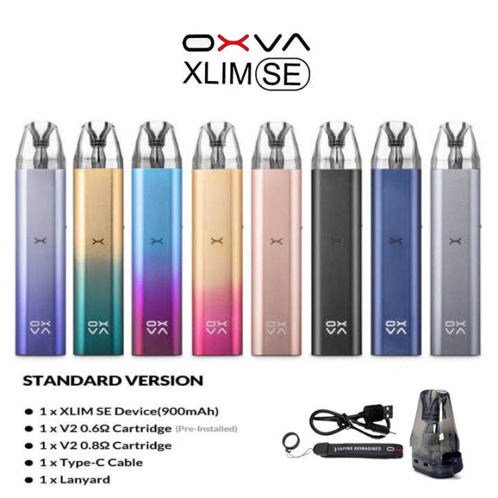 Full Set rechargeable original Oxva Xlim SE Pod Starter Kit Legal 2023 ...