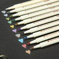 STA Metallic Paint Brush Marker Pen For DIY Photo Album Scrapbooking Crafts Card Making