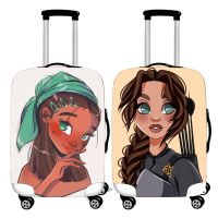 Hot Cartoon Girl Luggage Cover Thicken Elastic Baggage Covers Suitable 19 To 32 Inch Suitcase Case Dust Cover Travel Accessories