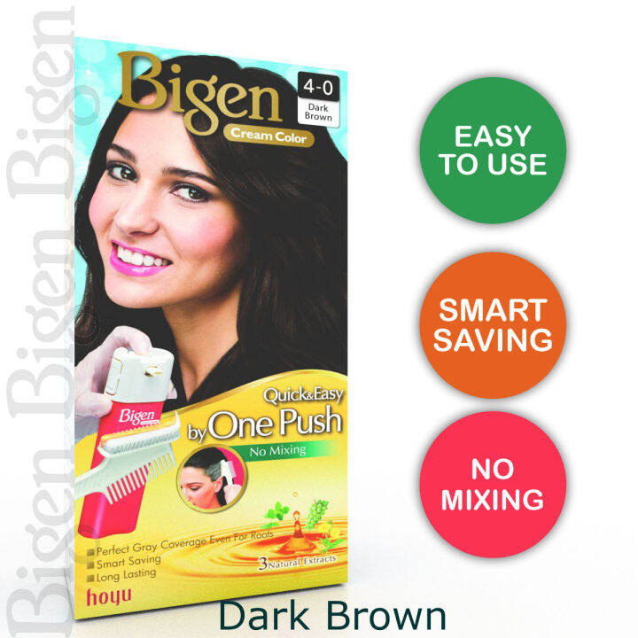 Bigen Cream Color "One Push" - Dark Brown - Hair Color | Lazada PH