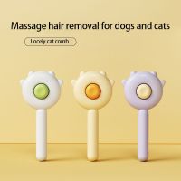 Pet Hair Removal Comb Cat Brush Self Cleaning Slicker Brush Puppy Hair Removal Scraper Pet Massage Grooming Tool Dog Accessories Brushes  Combs