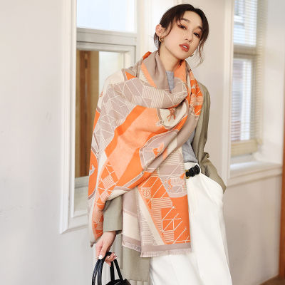 Female Print Dustproof Scarves Autumn Popular Carriage Bandanna Fashion 190X65CM Beach Towel Winter Cashmere Tassels Shawls