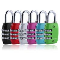 Mini Lock Padlock Outdoor Travel Luggage Zipper Drawer Safe Anti-theft 3 Digit Dial Combination Code Number Security Lock Tool
