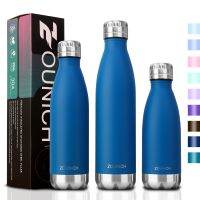 ZOUNICH Double Wall Stainles ขวดน้ำเหล็กกระติกน้ำสูญญากาศฉนวน Gym Sport Shaker ขวดแบบพกพา Thermoses