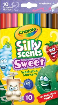 Crayola Silly Scents Smash Ups Slim Washable Markers