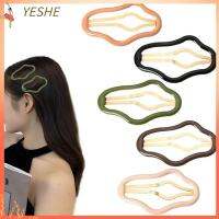 YESHE 3/5PCS โลหะสำหรับตกแต่ง คลิปกลวงรูปก้อนเมฆ แบบพกพาได้ เรซิน เครื่องประดับผมวินเทจ ของขวัญสำหรับเด็ก คลิปผมด้านข้าง สาวๆ