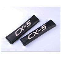 For Mazda Cx5 CX-5 Carbon Fiber Seat Belt Cover Shoulder Pad Car Styling Accessories