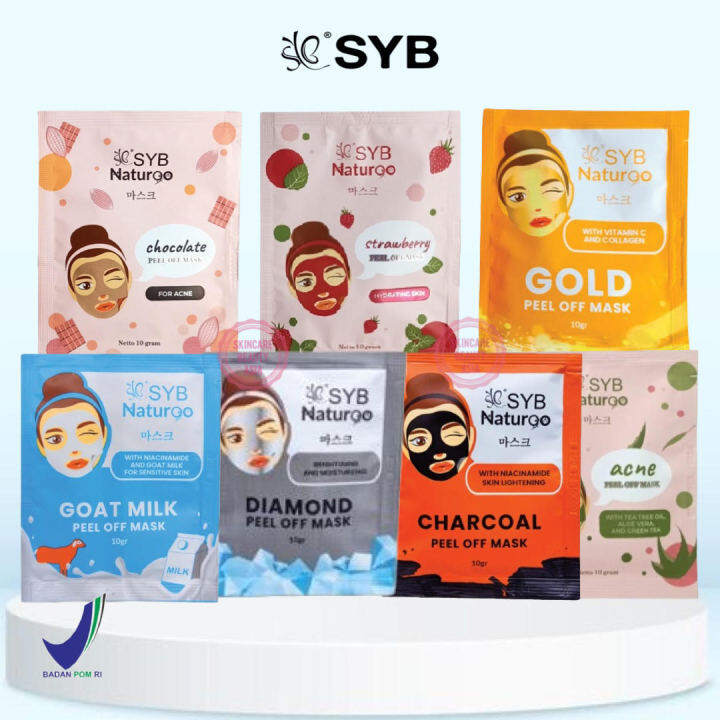 Syb Natur Peel Off Mask Gr Naturgo Masker Wajah Peel Off Sachet