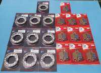 ผ้าเบรดแพ็คคู่〈10คู่〉สุดคุ้ม(ดิสเบรคหน้า+ดรัมเบรคหลัง)(หน้าดิสw110i+หลังwave110iทุกรุ่นw125i) ยี่ห้อS. R.E สามดาวแพ็คดำ