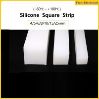 Silicone Solid Sealing Strip Square Strip 4/5/6/8/10/15/25mm High Temperature Resistant With Non-Slip And Waterproof  Strip-1/2/5Meters