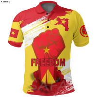 Africa Tigray dom Flag Map 3D Printed High Quality New Polyester Fiber Men Female Collar Polo Shirt Tee Tops Anti Shrink{trading up}