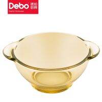 Debo High Quality 4-Piece Dinnerware Setdishes Dinner Plates Gold Spoon And Bowl Set Amber Light Luxury Table Setting