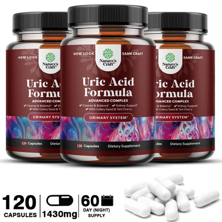 Uric Acid Cleanse & Detox With Celery Seed & Tart Cherry Supports