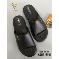 S.N. รองเท้าแตะ  -- VIDVIEW รองเท้าแตะ เนื้อยาง Adda 12Y01 เบอร์ 40-44 (สีน้ำตาล, ดำ) #รองเท้าแตะใส่สบาย  #รองเท้าแตะรัดส้น  #รองเท้าแตะแฟชั่น