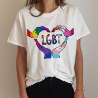 ข้อเสนอพิเศษ Lgbt เกย์ Pride เลสเบี้ยนสายรุ้งเสื้อผ้า Tshirt หญิงกราฟิก Tees ผู้หญิงคู่ความงาม Ulzzang Top Tees เสื้อผ้าS-5XL