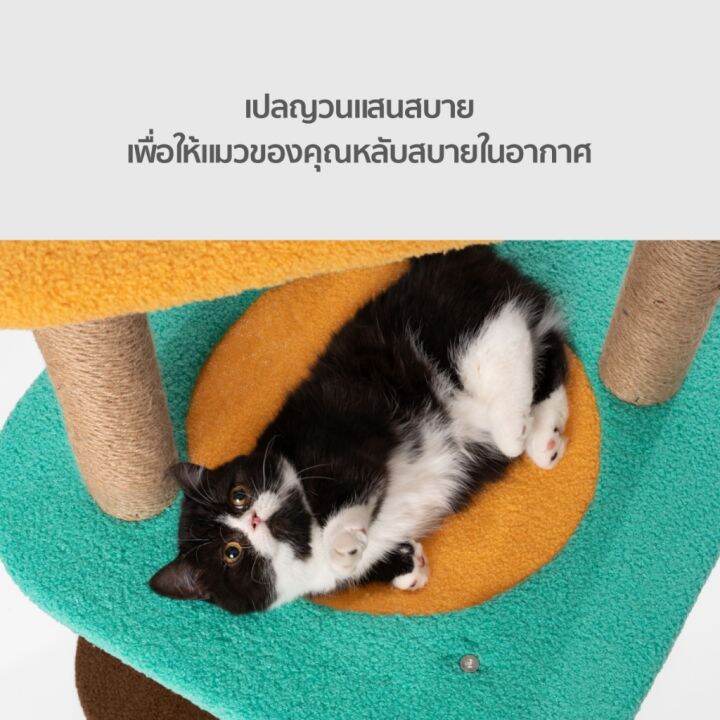 สินค้าใหม่-rabbit-selection-pet-pidan-cat-tree-jump-jump-พิตั้น-คอนโดแมว-รุ่น-jump-jump