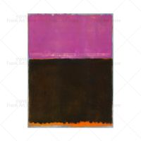 โปสเตอร์ศิลปะกราฟฟิตีภาพวาดนามธรรม Mark Rothko และภาพศิลปะบนผนังสำหรับนั่งเล่น69F 0717