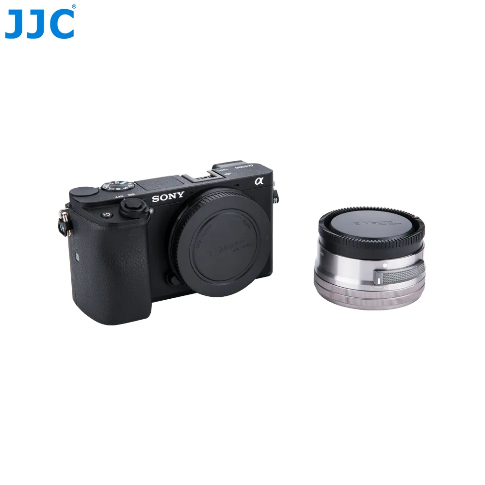 JJC 2 Pack E-Mount Body Cap and Rear Lens Cap Kit for Sony A7IV A6000 A6100  A6300 A6400 A6500 A6600 A5100 A5000 A7C A7 III II A7R IV III II A7S III