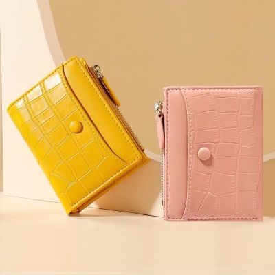2022 Brand Design Leather Women 39;s Wallet Stone Pattern Short Wallet Shopping Ladies PU Zipper Coin Purse carteras para mujer