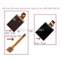 【100%-New】 หน้าจอแสดงผล LCD + ชิ้นส่วนสาย FPC บานพับ LCD สำหรับ A200 A300 A350 SLR (ใช้ได้กับ Type และ AUO