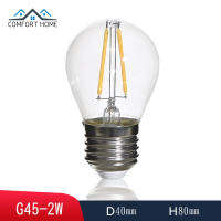 BSIDE G45 E27 2700K หลอดไฟ LED 220V สีวอร์มไวท์หลอดไฟโคมไฟระย้าตกแต่งย้อนยุค