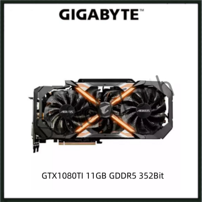 USED GIGABYTE AORUS GTX1080TI 11GB GDDR5 352Bit GTX 1080 TI Gaming Graphics Card GPU