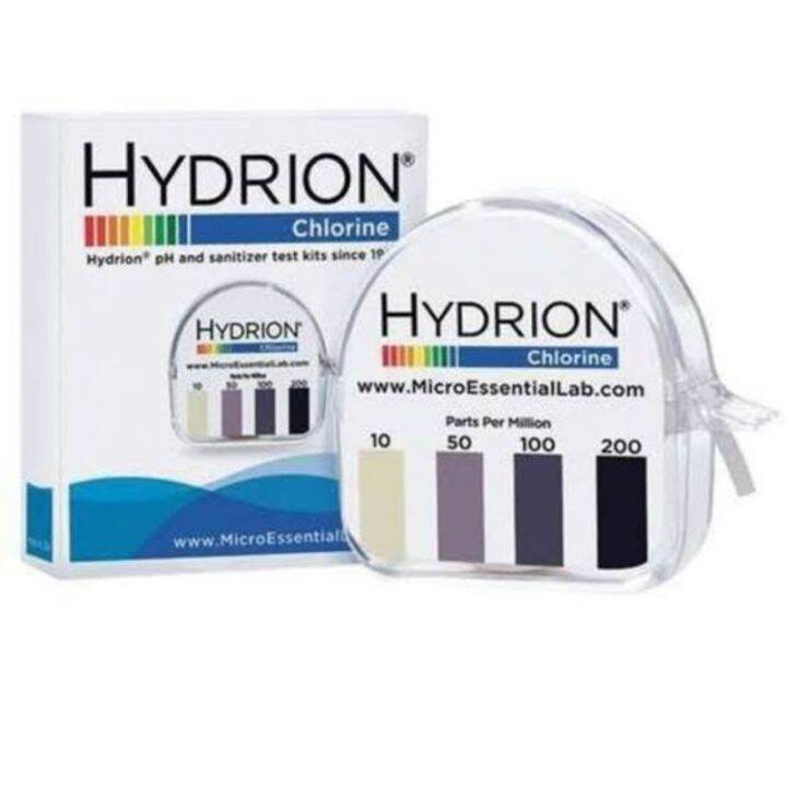 Hydrion Chlorine Test Strip w/ Refill Lazada PH