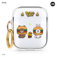 elago l LINE FRIENDS Burger Time AirPods Gen 1 &amp; 2 Case เคส (elago X LINE ลิขสิทธิ์แท้)