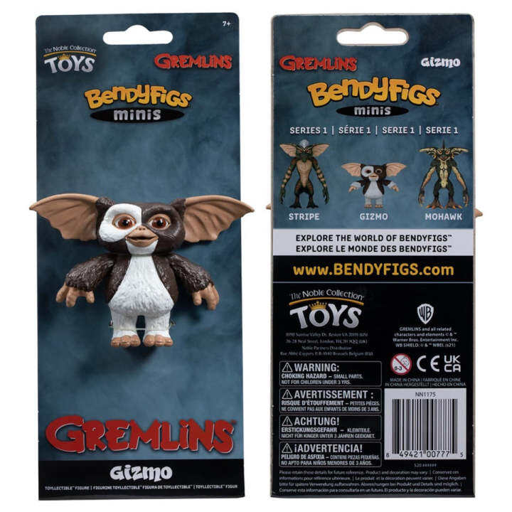Silver Buffalo Gremlins Gizmo - Mini Globo De Nieve De 3 Pulgadas Con Purpurina Giratoria Recuerdo Coleccionable De Pelicula De Terror