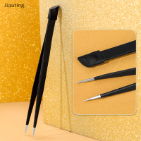 Jiauting เล็บแหนบ3D rhinestones picker เล็บเครื่องมือด้วยซิลิโคนกดหัว