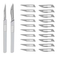 【YF】 11  23  Carbon Steel Surgical Blades Tool Metal Scalpel Kits Set for Cutting Repair Carving Animal