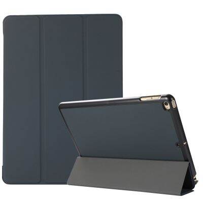 เคสพับตั้งได้แนวนอน TPU + หนัง PU พร้อมขาตั้งสำหรับ iPad 9.7 (2018) / 9.7 (2017) /Air/Air2 (สีดำ)