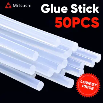 50pcs Hot Melt Glue Sticks 7mm x 100mm Glitter Popular Color for 7mm Hot  Glue Gun