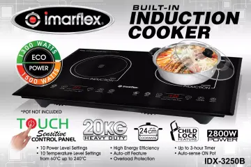 Aobosi 3500W Kitchen Electric Double Induction Cooktop Touchpad