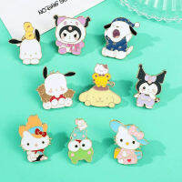 Sanrio Heltty Kuromi อบเชยของฉัน Melody Pins ปกสำหรับกระเป๋าเป้สะพายหลังอะนิเมะเข็มกลัดปกกางเกงยีนส์แจ็คเก็ตอุปกรณ์เครื่องประดับ