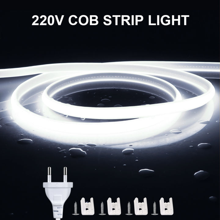 ac-220v-cob-led-strip-lights-cri-ra90-288ledsm-flexible-outdoor-lamp-waterproof-led-tape-eu-plug-kitchen-home-room-decoration