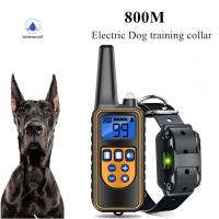 ZZOOI Electric Dog Training Collar 800m Waterproof Pet Remote Control Rechargeable With Vibrator Shock Vibration Sound